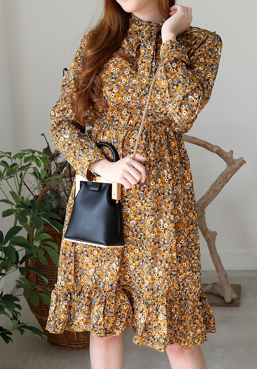 Autumn Chiffon Flower Long Dress 20 Girls Girl Coo