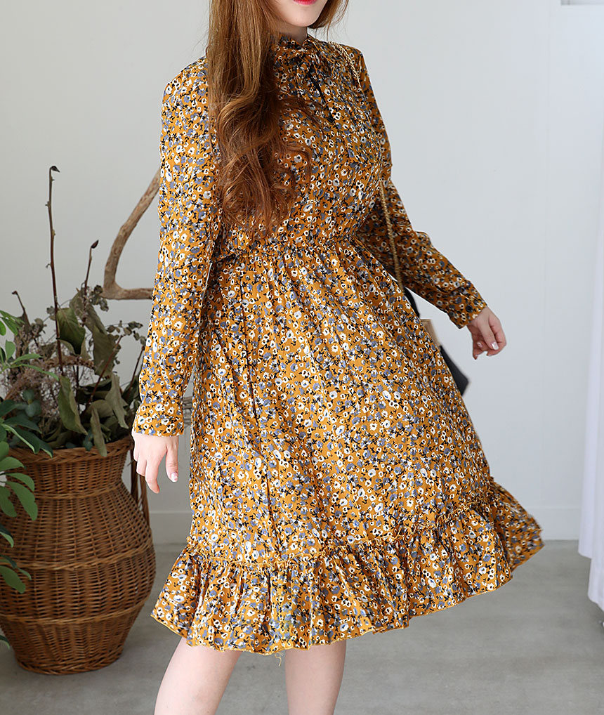 Autumn Chiffon Flower Long Dress 20 Girls Girl Coo
