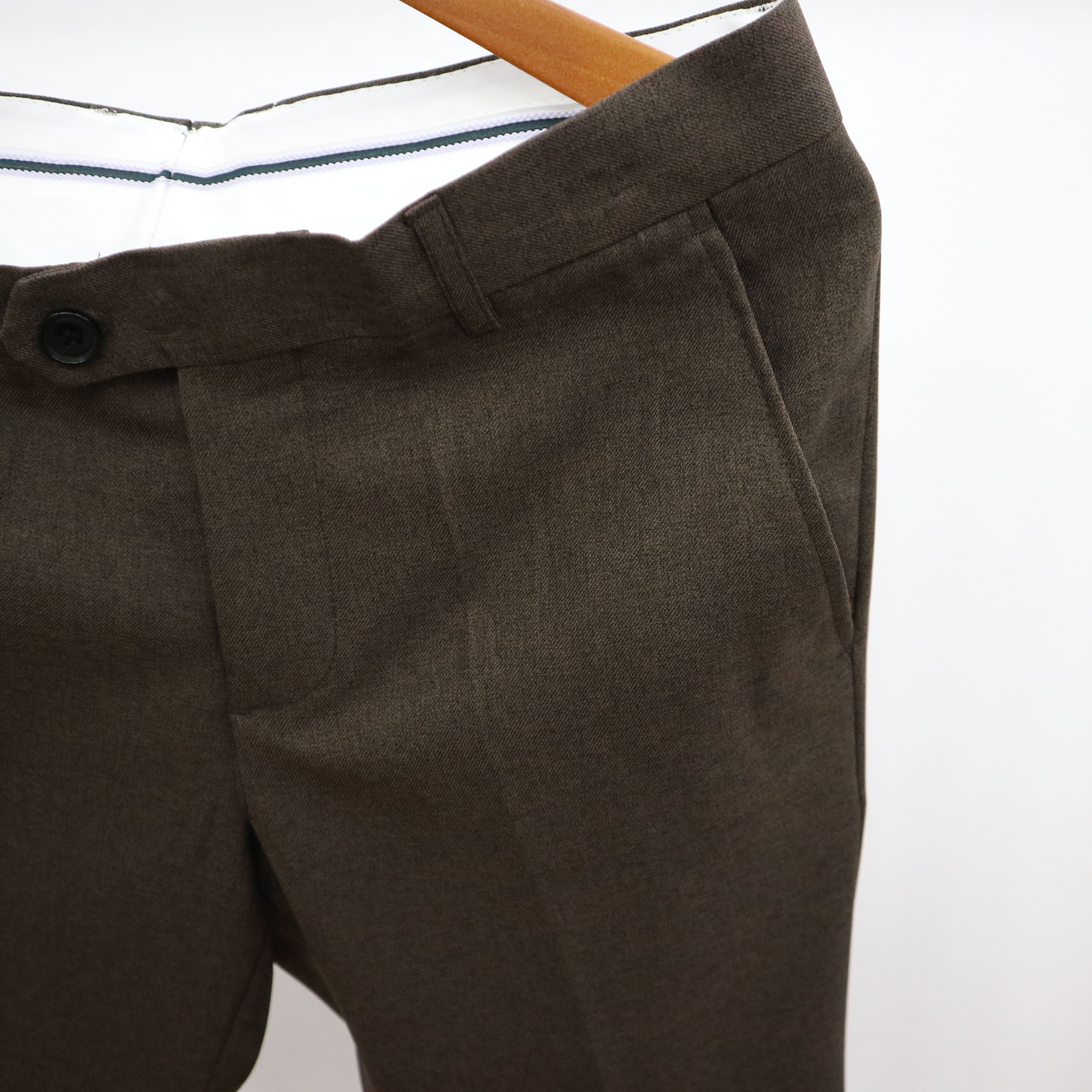 New Men's Pants Men's Fall Brown Spandex Sim