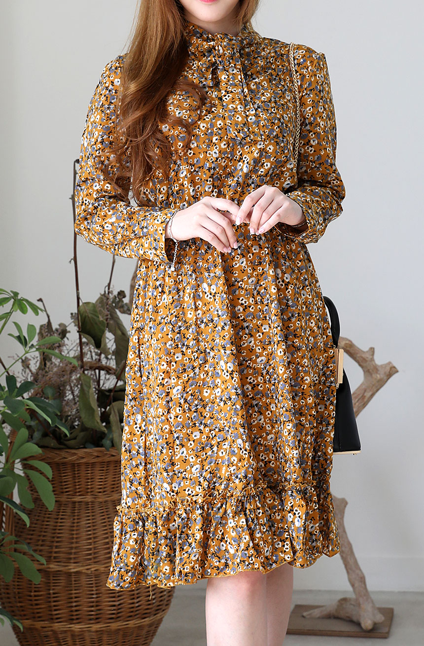 Autumn Chiffon Flower Long Dress 20 Girls Girl Coo