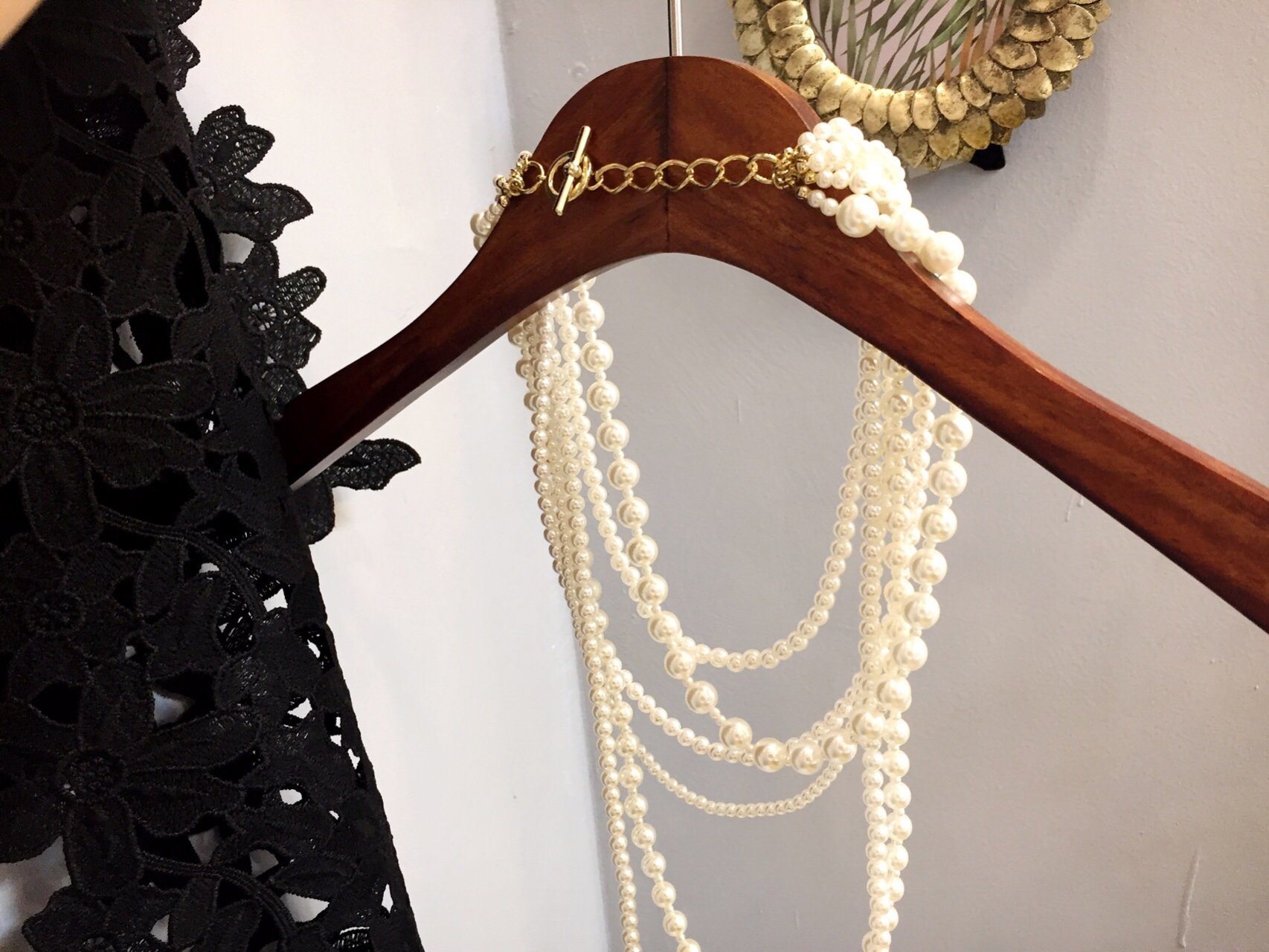 Pearl Necklace Luxury Pattern Wedding Fashion Popp