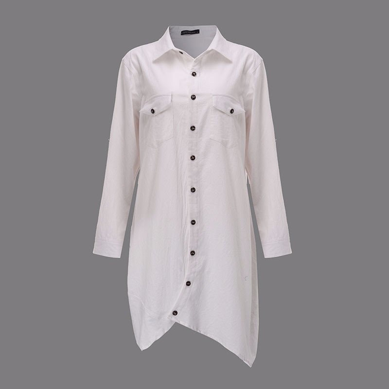 NEW FASHION LADY GIRL Blouse Asymmetric Blouse Fre