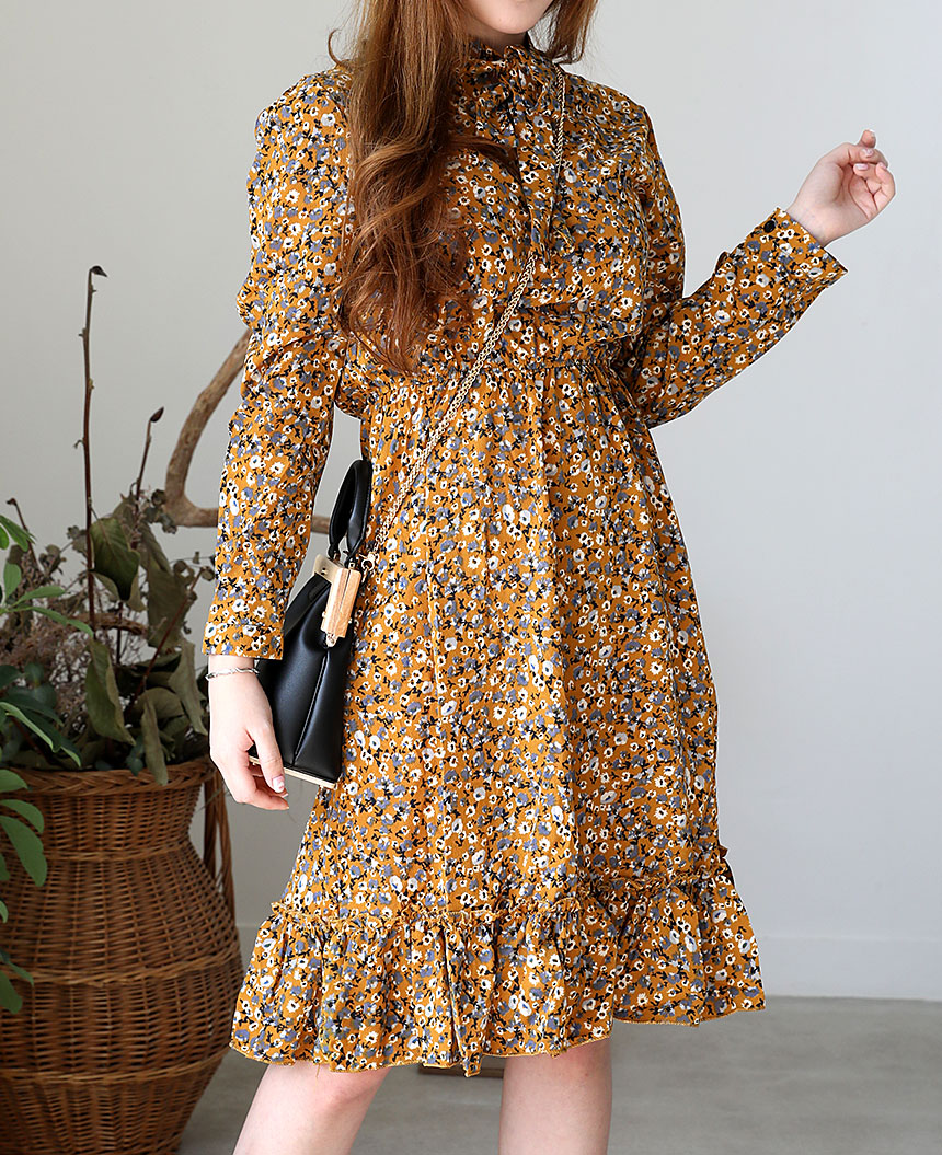 Autumn Chiffon Flower Long Dress 20 Girls Girl Coo