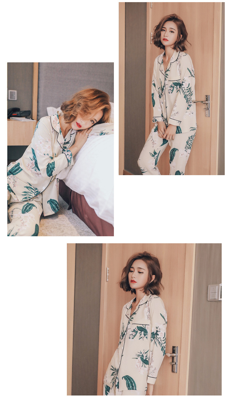 New imported high-grade palm tree autumn two-piece