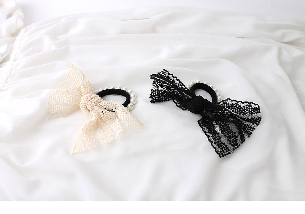 Lace ribbon pearl hair lace pretty pretty girl cut