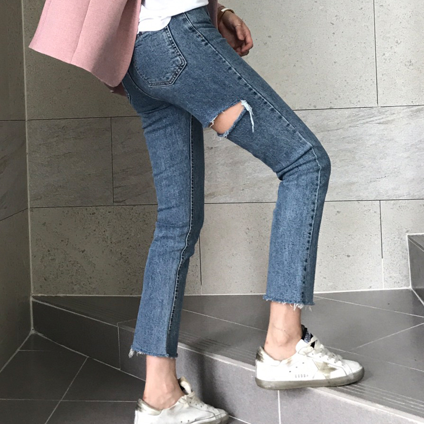 Women Jeans Pants Torn Torn Jeans Date Women Fall 