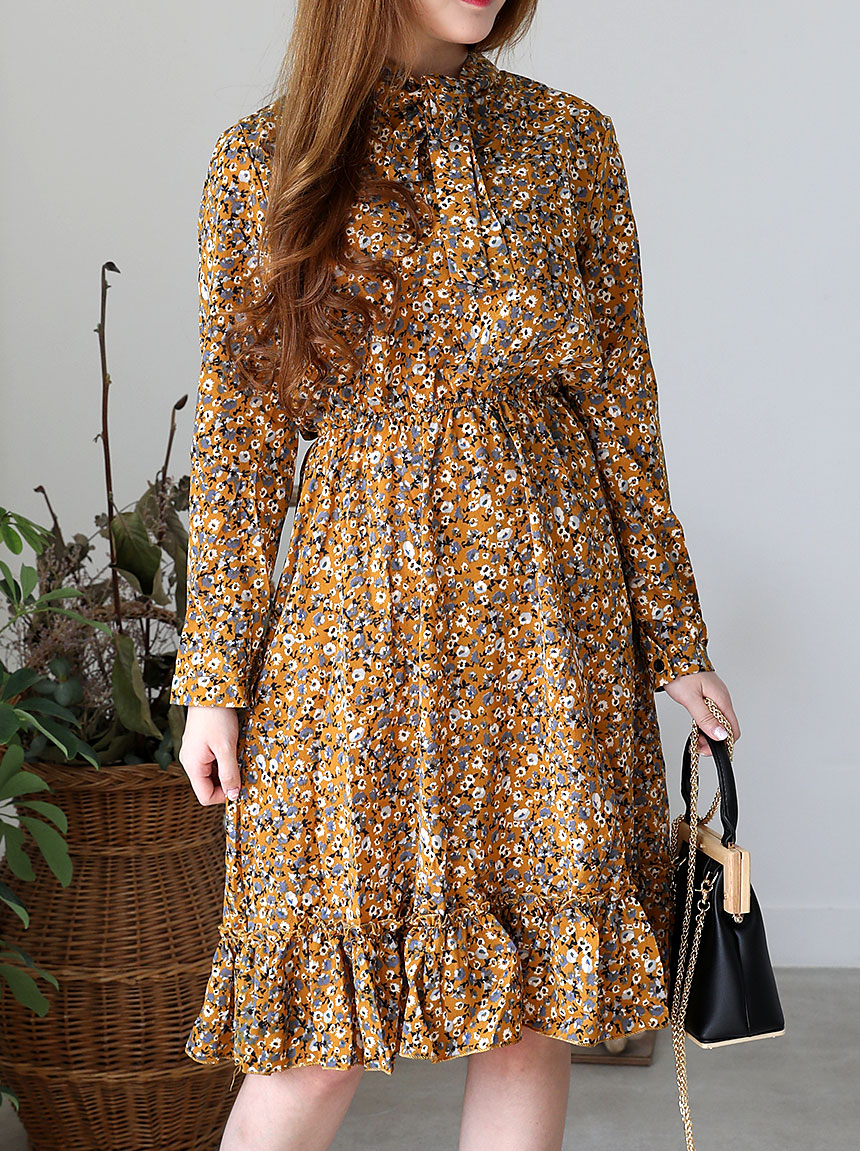 Autumn Chiffon Flower Long Dress 20 Girls Girl Coo