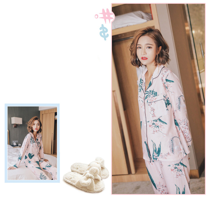 New imported high-grade palm tree autumn two-piece