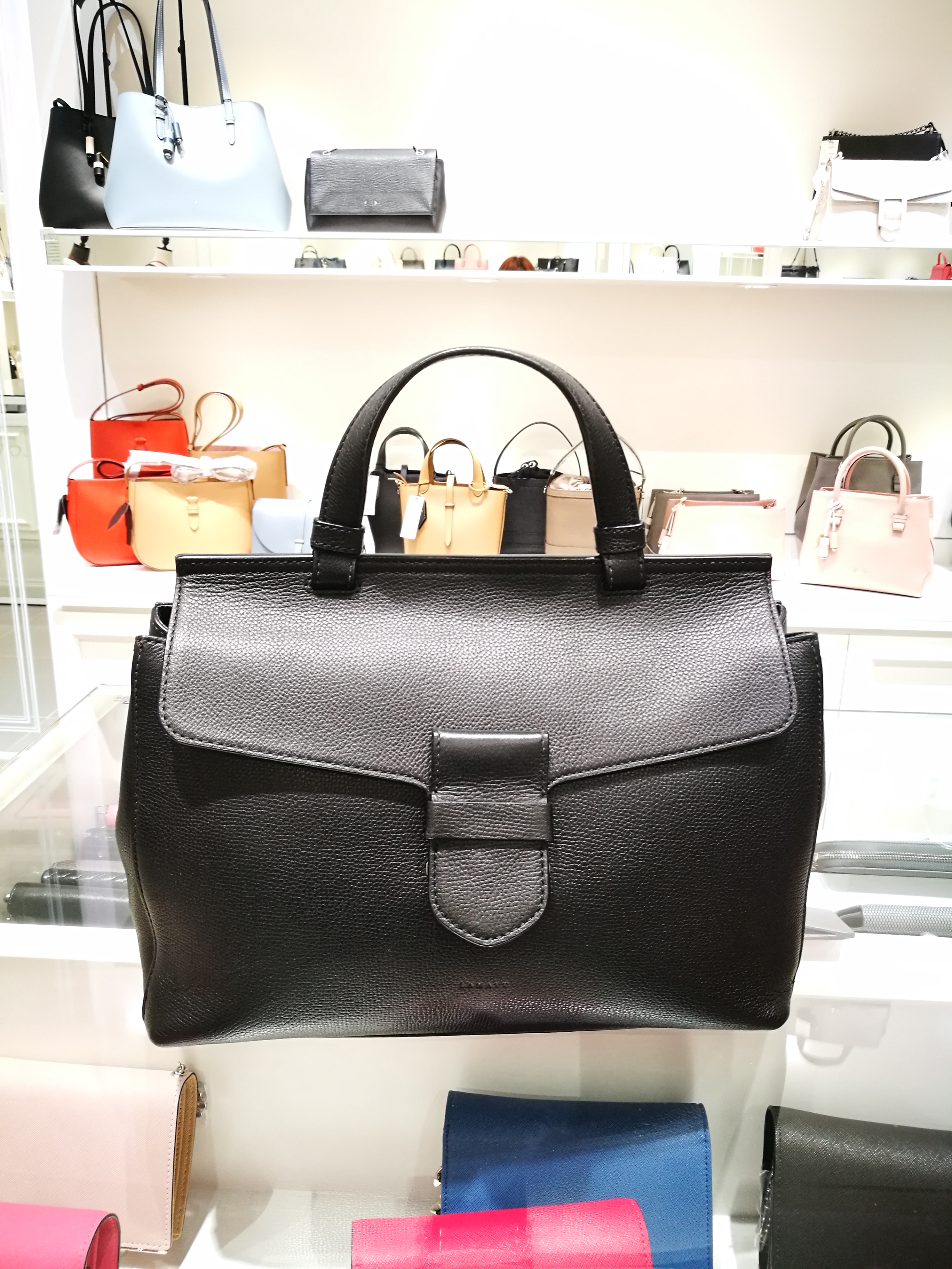 New Women's Bags Lamet Amante Leather Satchel T