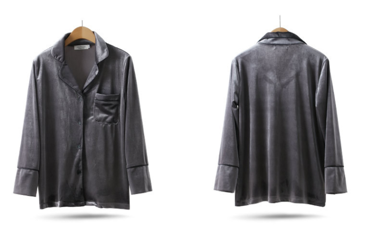 New imported velvet Couple sleeping pajamas availa