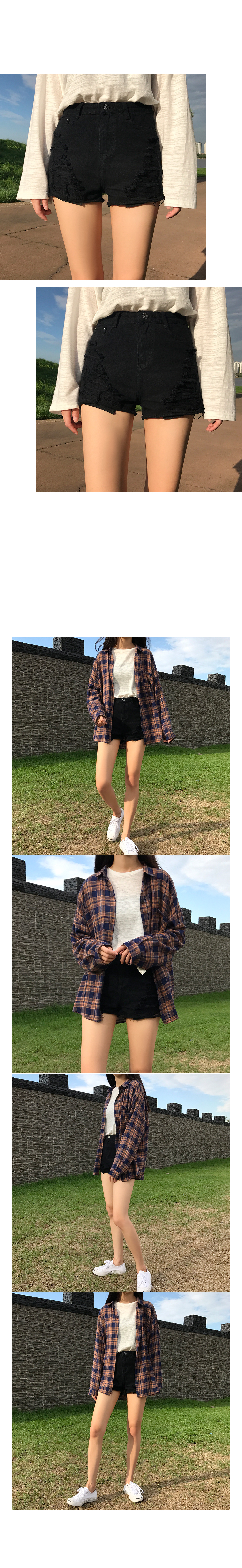 Women Short Pants Where the hi-ray Warner One tear