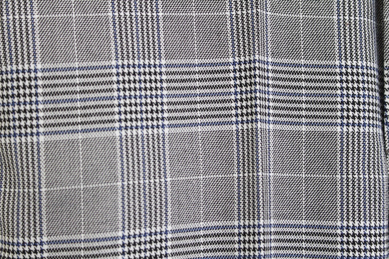 New Men's Pants Glen Check Wide Slacks 2color M