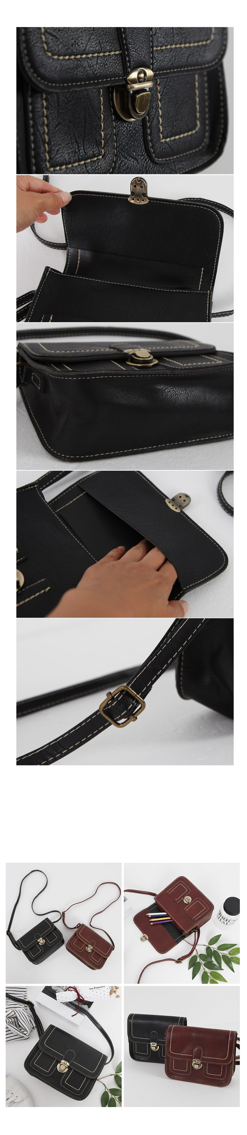 New Stitch Mini Cross Back Bagny Elle Vintage Bag 