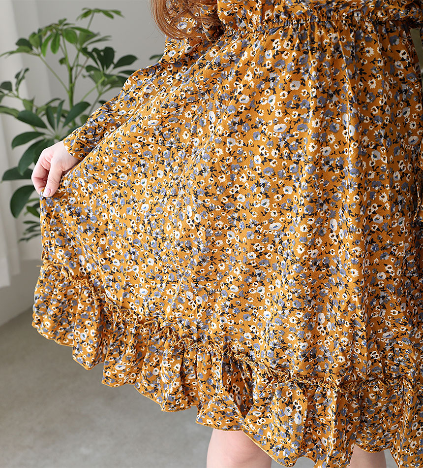 Autumn Chiffon Flower Long Dress 20 Girls Girl Coo