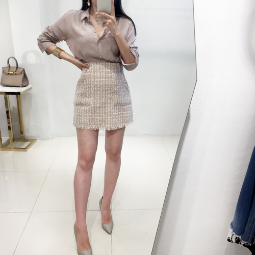 NEW FASHION LADY GIRL Blouse Cheongdam SILKET BLAC