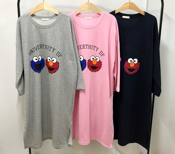 New Elmo Cookie Loose Pocket Homewear Long Sleeve 