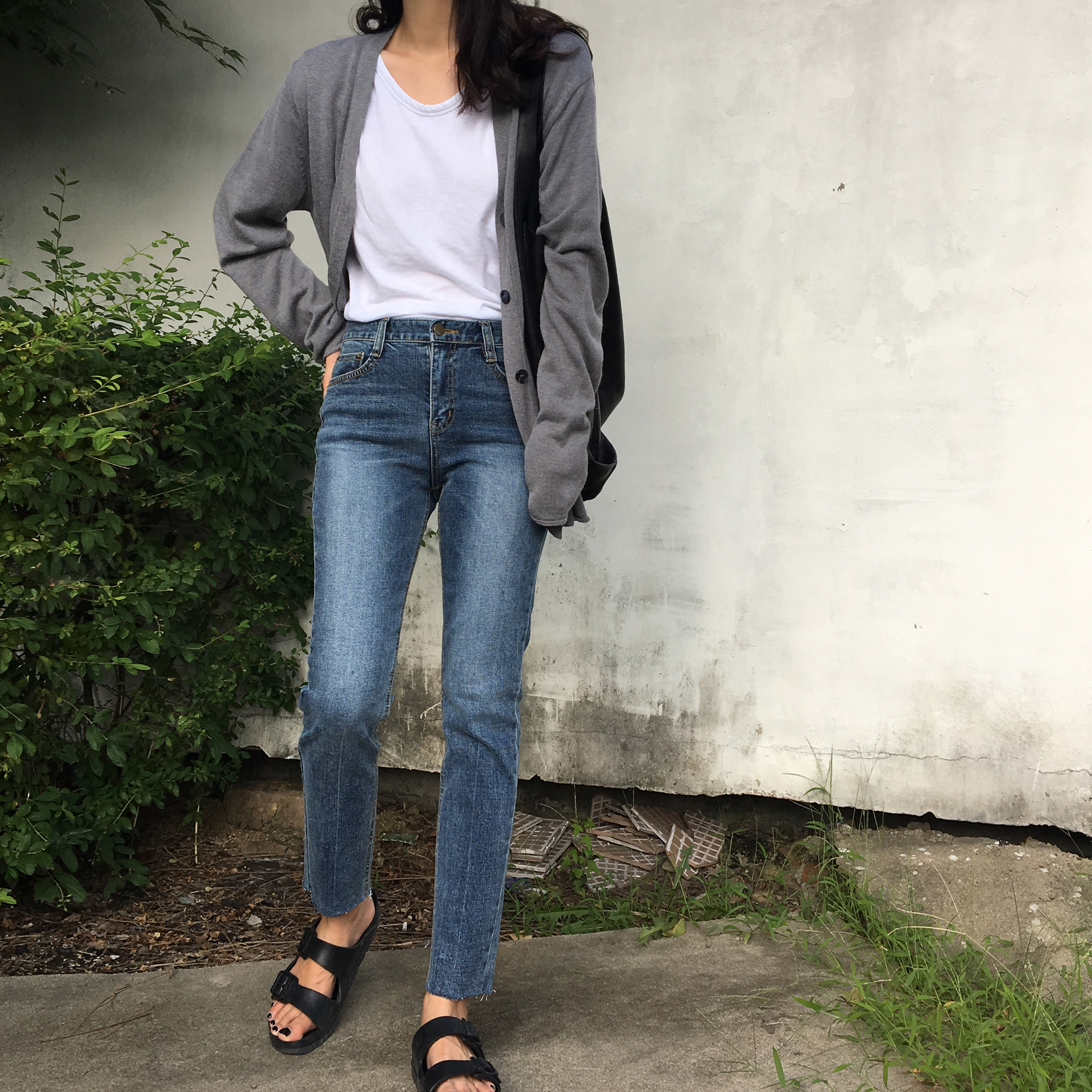 Women Jeans Pants Cutting Lace Loom Denim Pants Sl