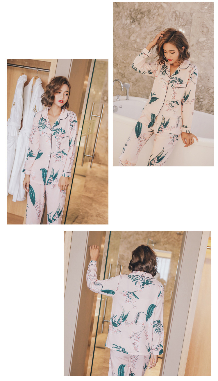 New imported high-grade palm tree autumn two-piece