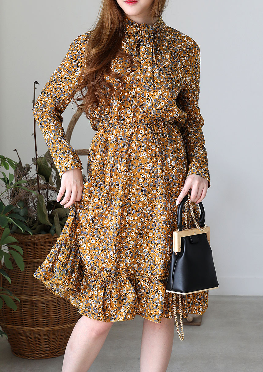 Autumn Chiffon Flower Long Dress 20 Girls Girl Coo