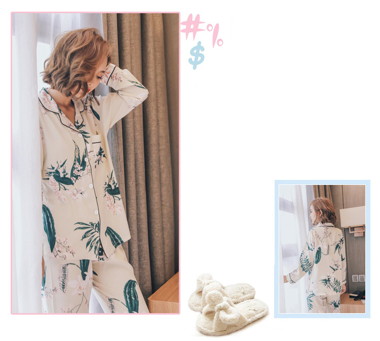 New imported high-grade palm tree autumn two-piece