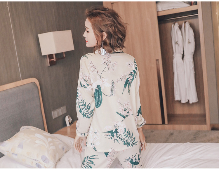 New imported high-grade palm tree autumn two-piece