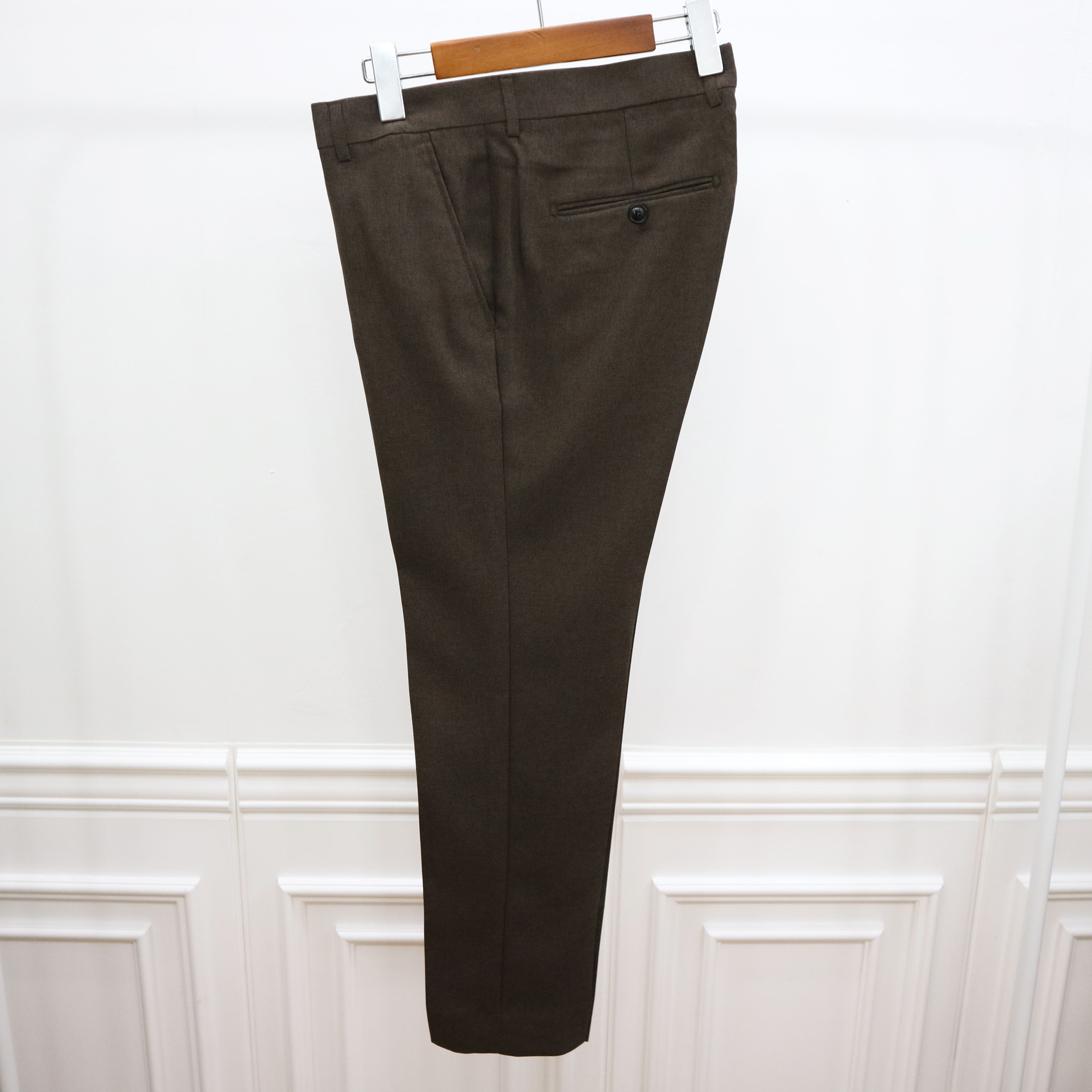 New Men's Pants Men's Fall Brown Spandex Sim