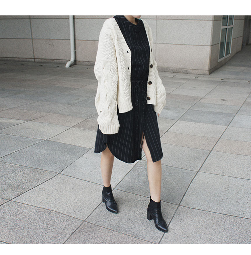 New Fall Robe Striped Shirt Dress Urban Style Wedd