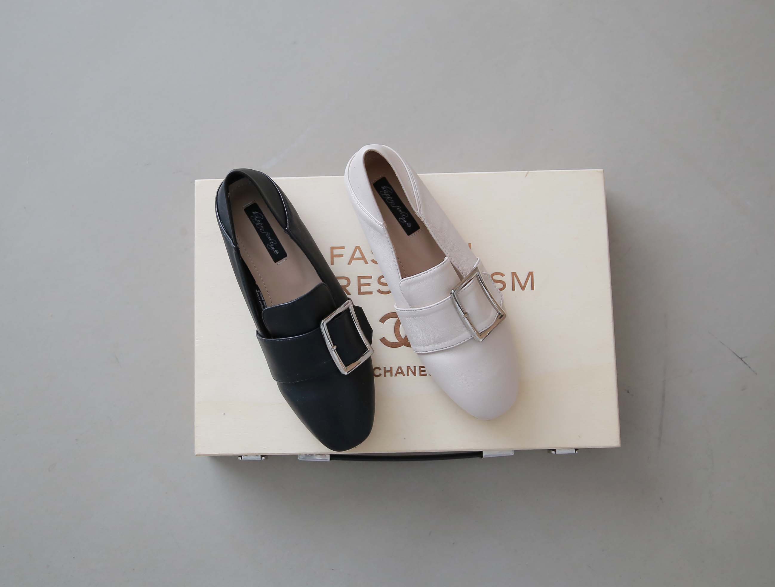 New The Classy Square Buckle Blower 1.5cm 2color F