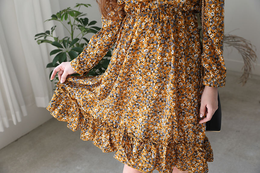 Autumn Chiffon Flower Long Dress 20 Girls Girl Coo