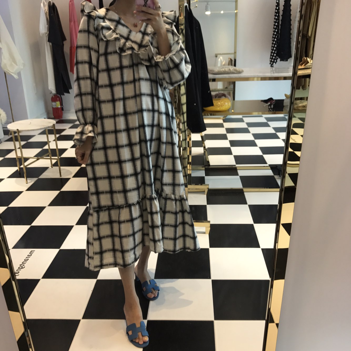 New Women's Dress Heidi Dress Marang Gray Rever