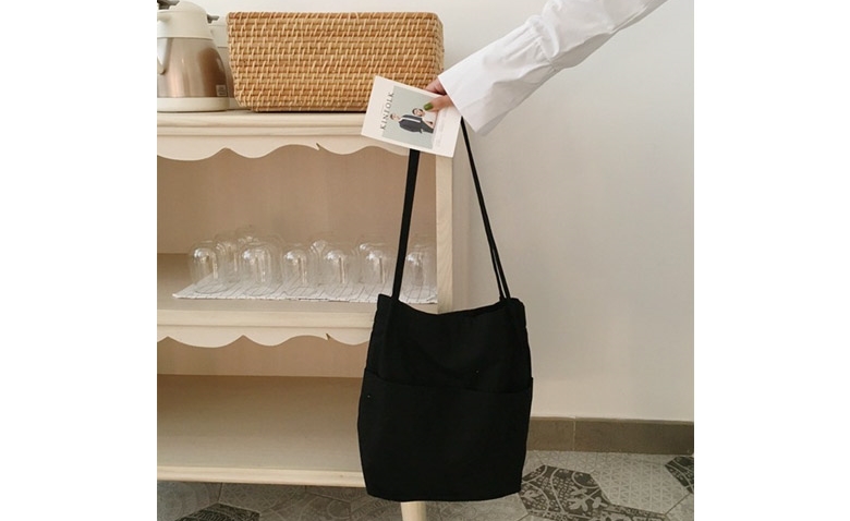 Plain Eco Bag Cloth Bag Men Women Daily Canvas Bag