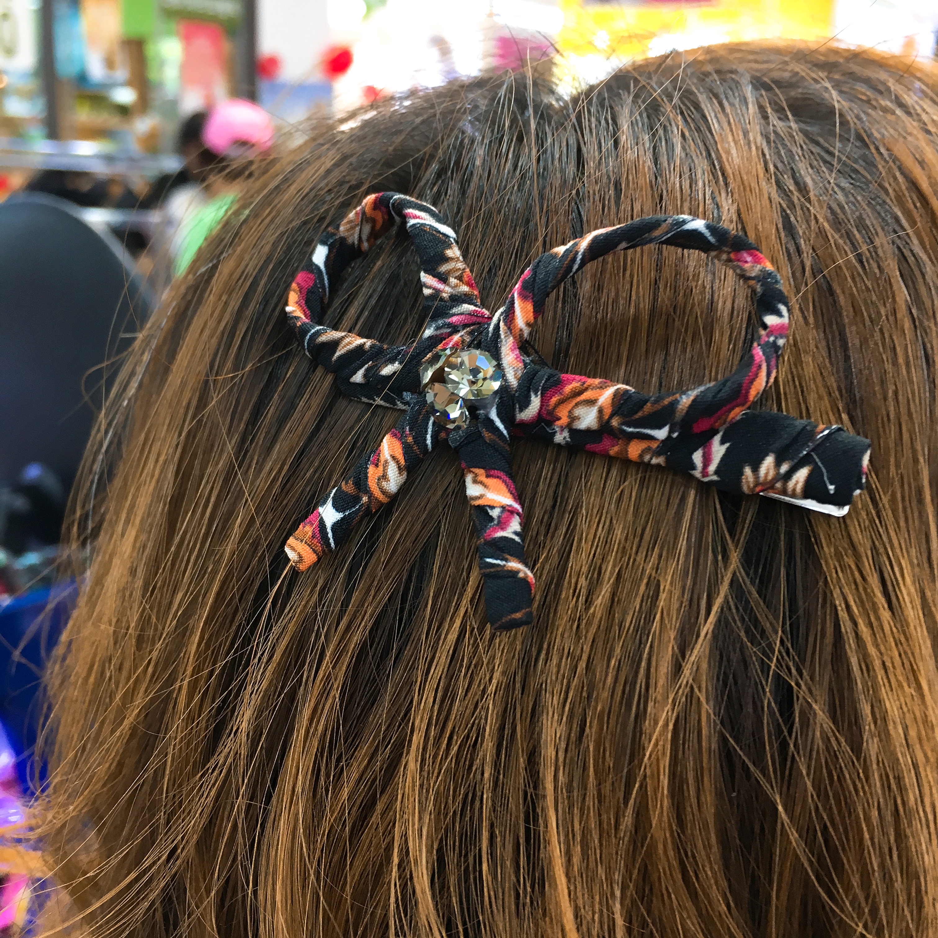 Hair Accessories Color ribbon tongs pin FW 3color 