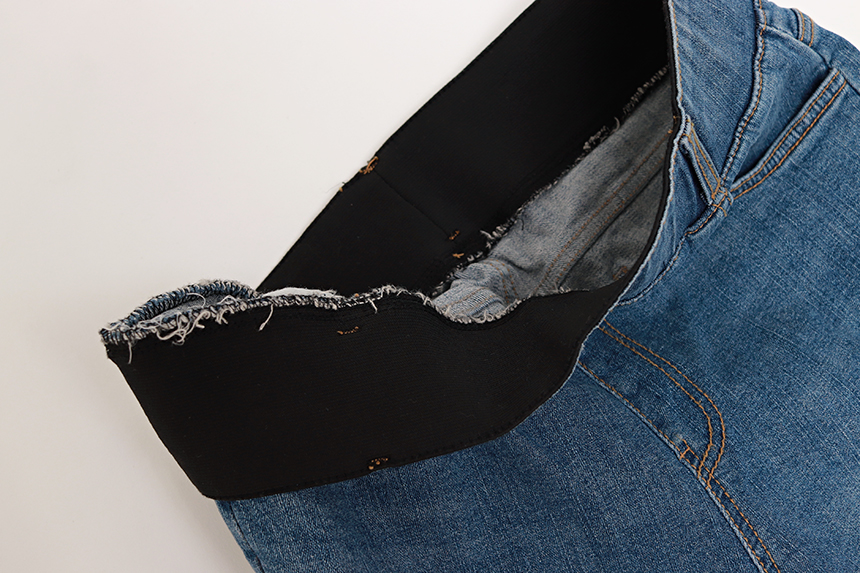 Women Jeans Pants 7CM BABY BANDING Fall Relief Sem