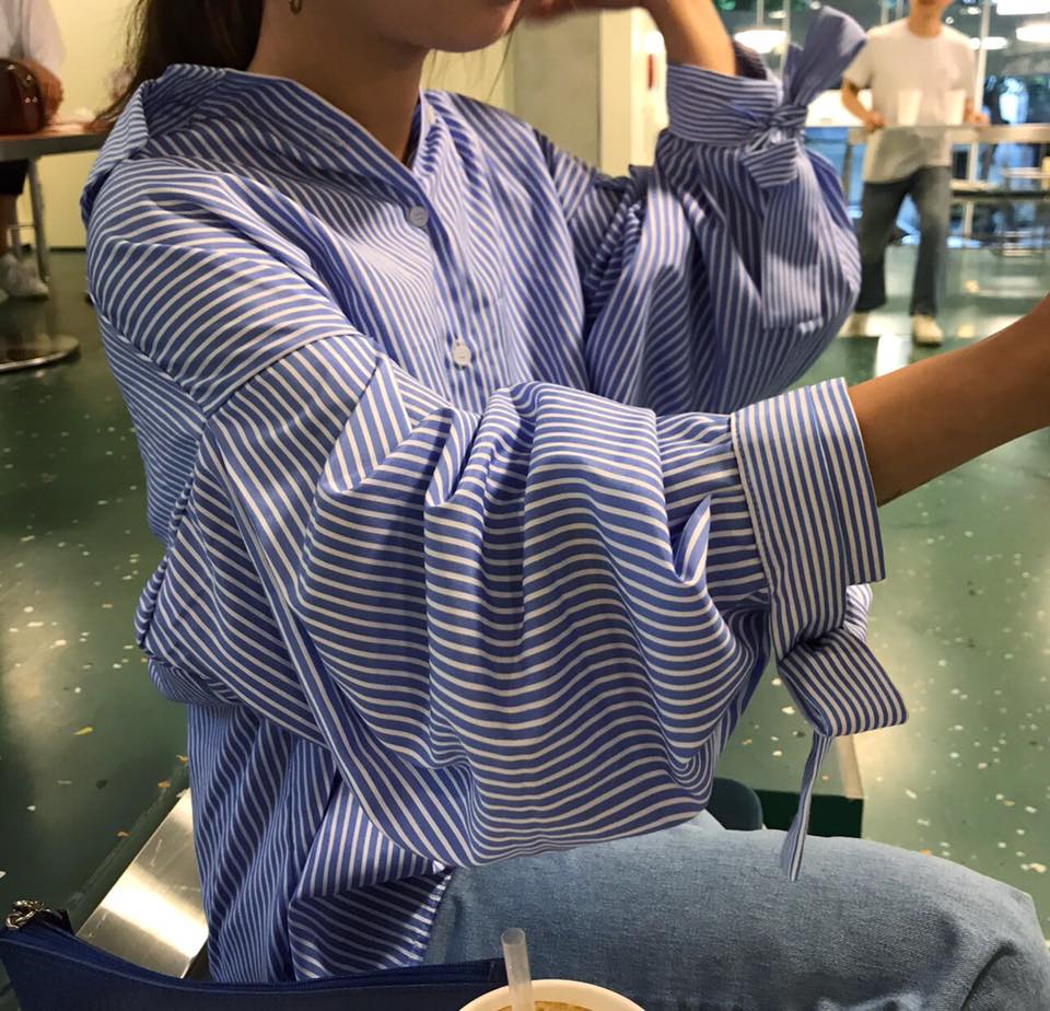 NEW FASHION LADY GIRL Blouse Girl Fall Sleeve Ribb