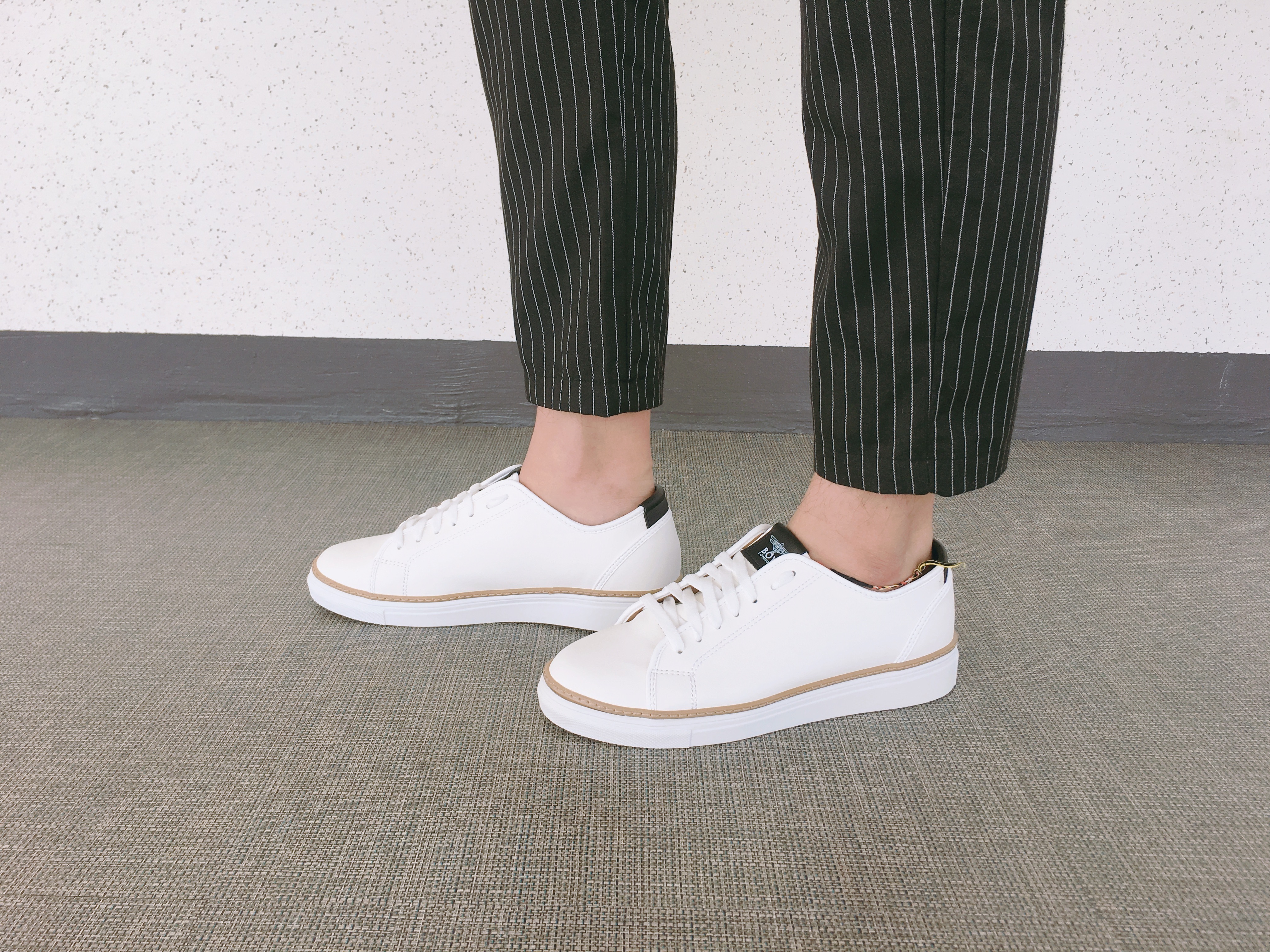 Men Height Shoes Men's tall white black sneaker