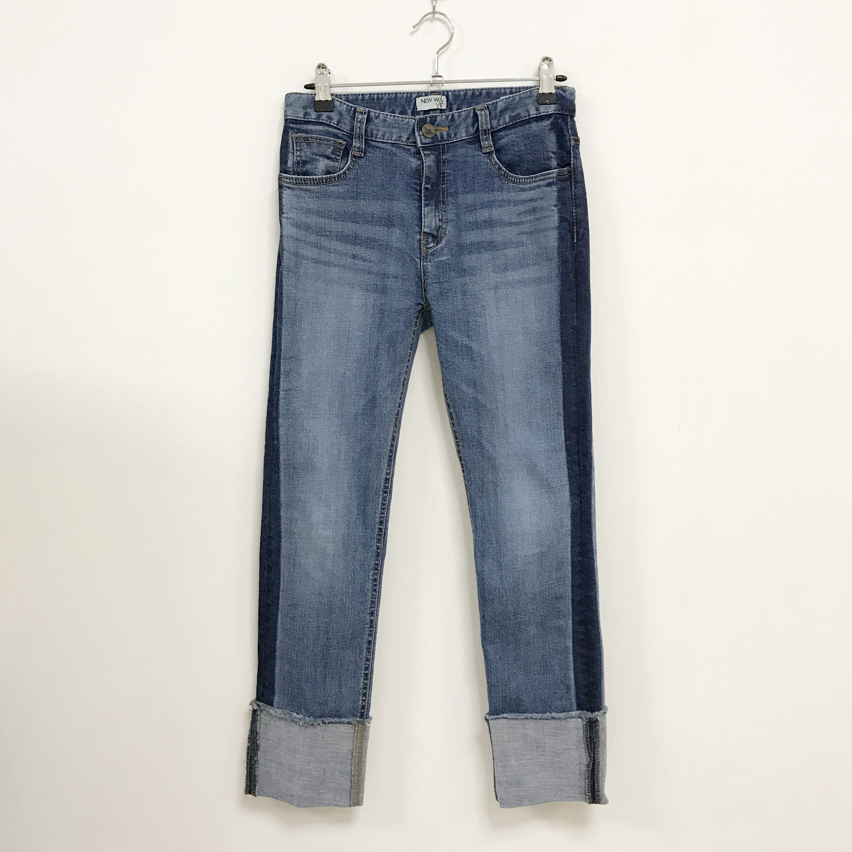 Women Jeans Pants Roll-up color Span Date Denim 20