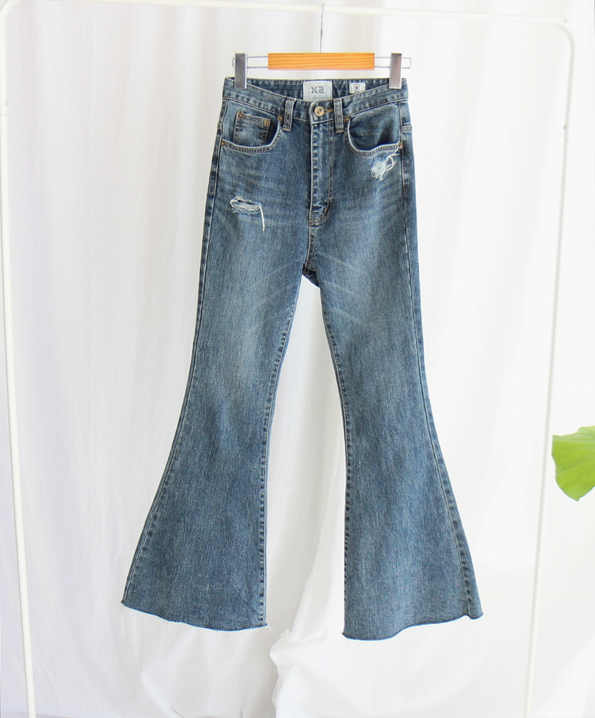 Women Jeans Pants Quad bell Boots Cut bell Bottom 