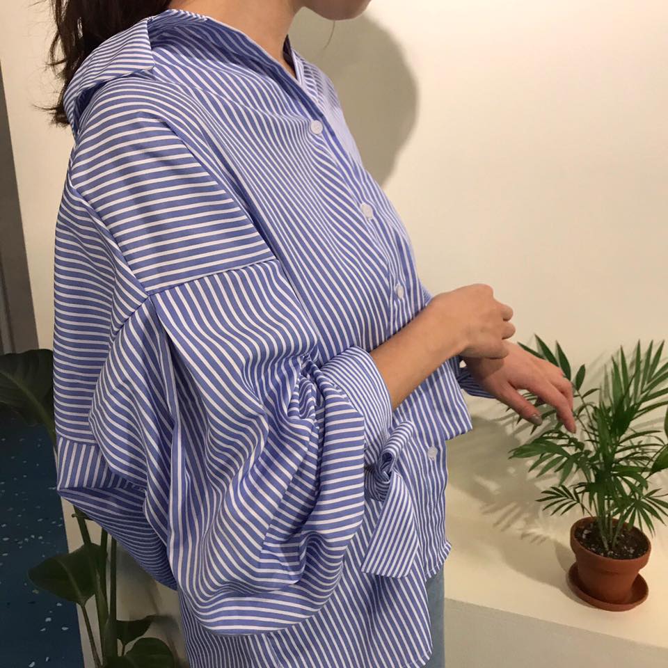 NEW FASHION LADY GIRL Blouse Girl Fall Sleeve Ribb