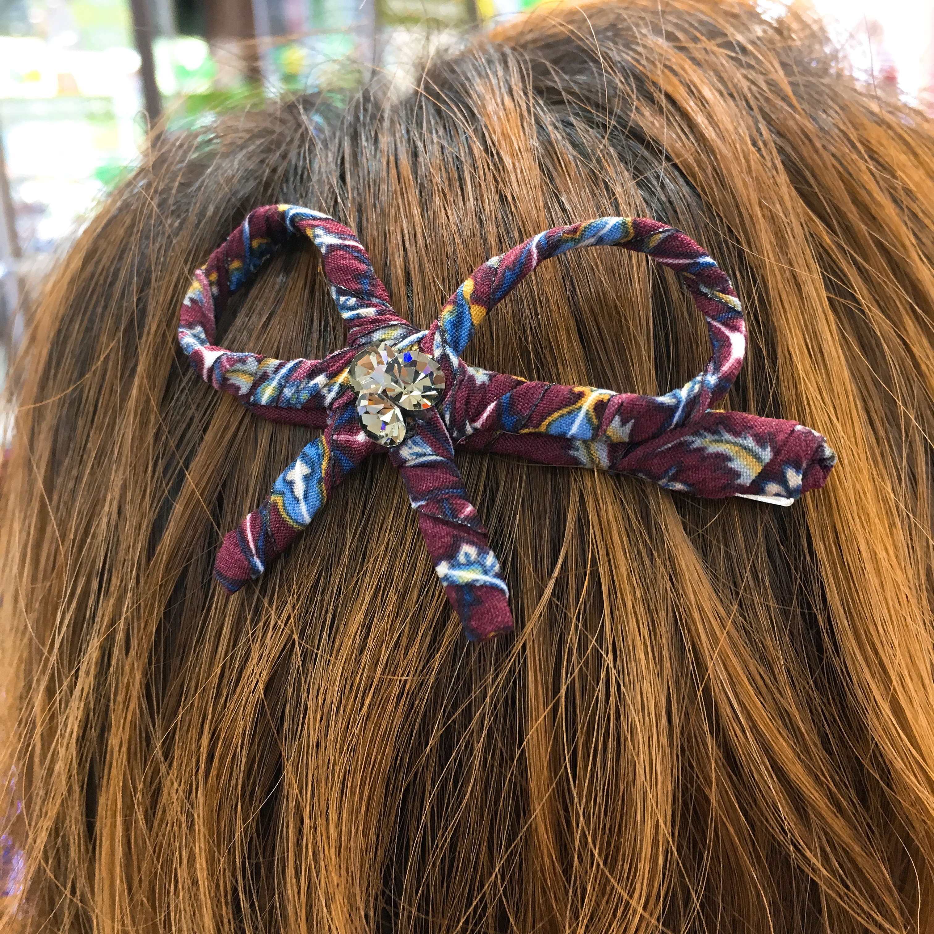 Hair Accessories Color ribbon tongs pin FW 3color 