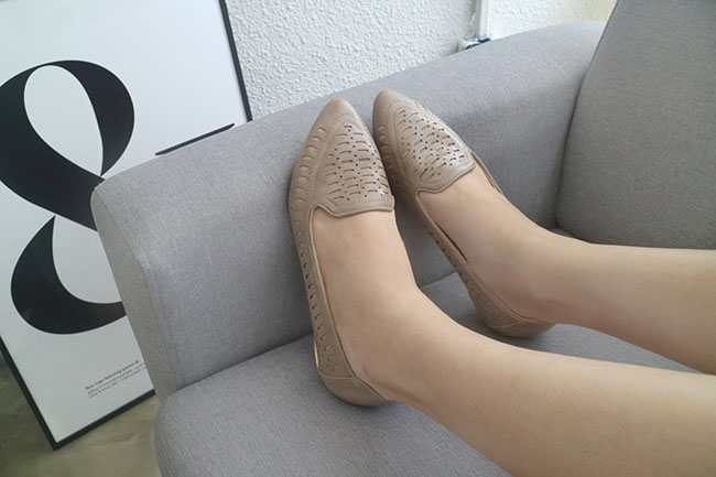 New Amy Horny Leather Loafer Roger Female Shoes Sh