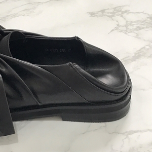 New Royal Ribbon Knot Leather Roper Black Can be w