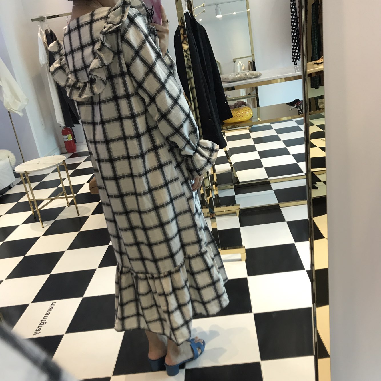 New Women's Dress Heidi Dress Marang Gray Rever