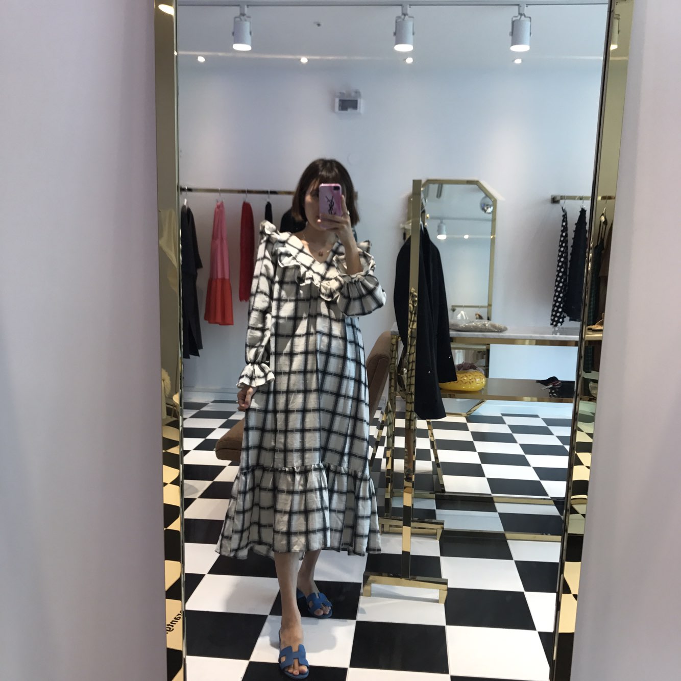 New Women's Dress Heidi Dress Marang Gray Rever