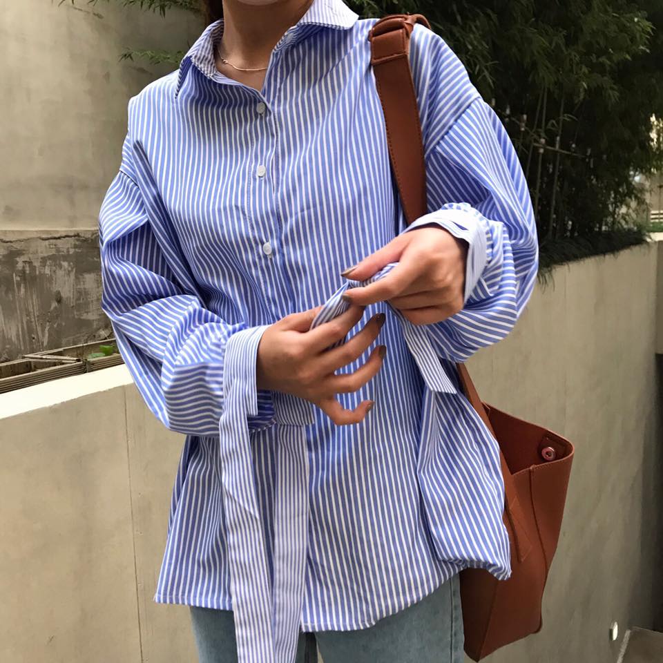 NEW FASHION LADY GIRL Blouse Girl Fall Sleeve Ribb