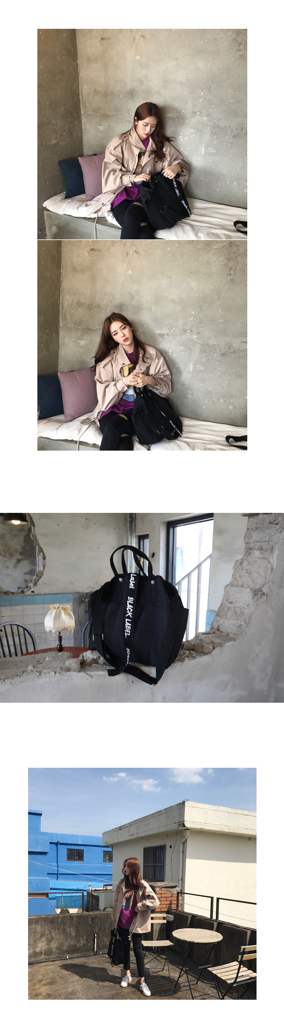 Women Jeans Pants Knee Cutting Black Date Skinny J