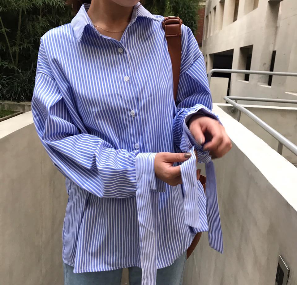 NEW FASHION LADY GIRL Blouse Girl Fall Sleeve Ribb