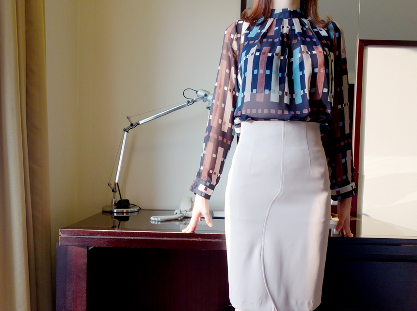 NEW FASHION LADY GIRL Blouse Chiffon blouse with c