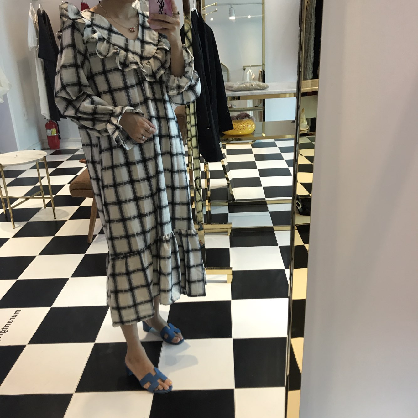 New Women's Dress Heidi Dress Marang Gray Rever