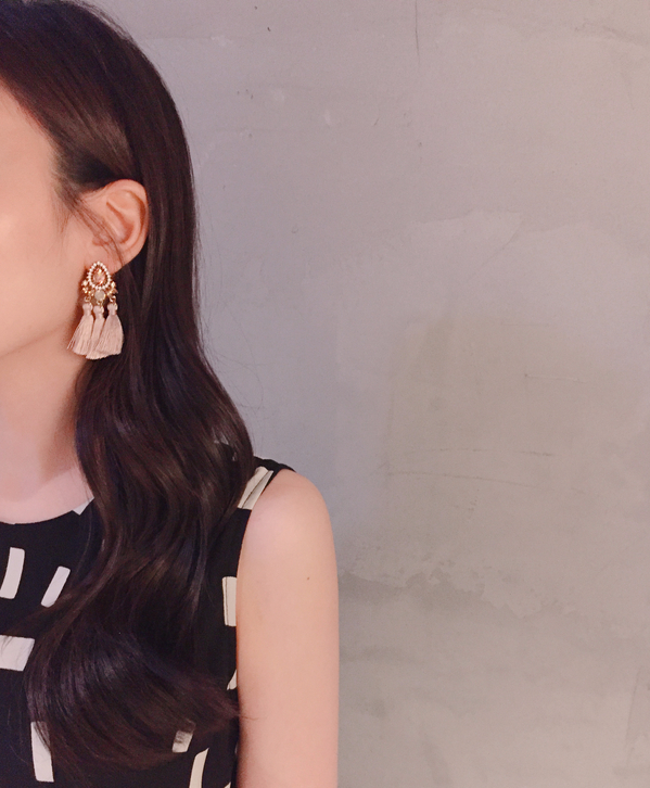 Muse drip antique bold tassel earrings 4color tass