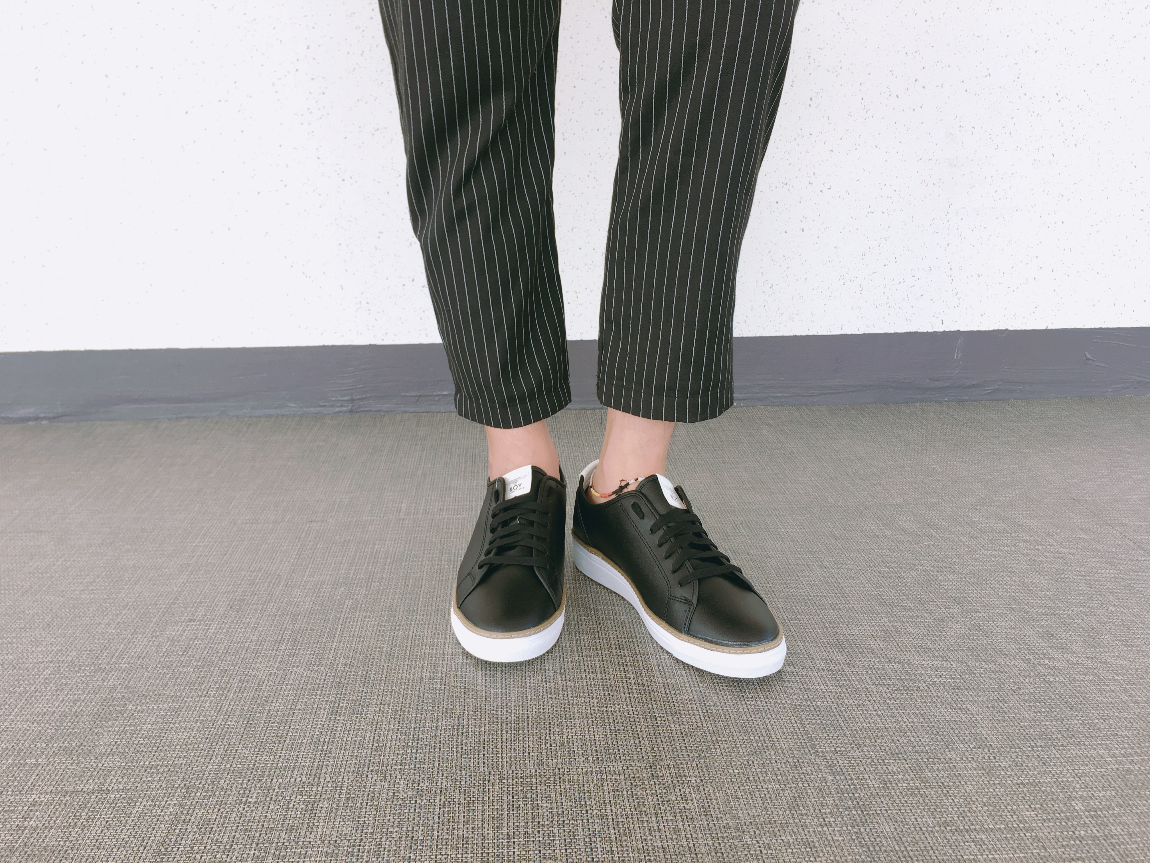 Men Height Shoes Men's tall white black sneaker